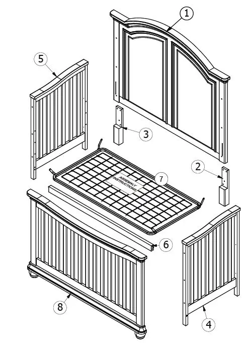 evolur-905-5-In-1-Convertible-crib-Aged-White-fig-1