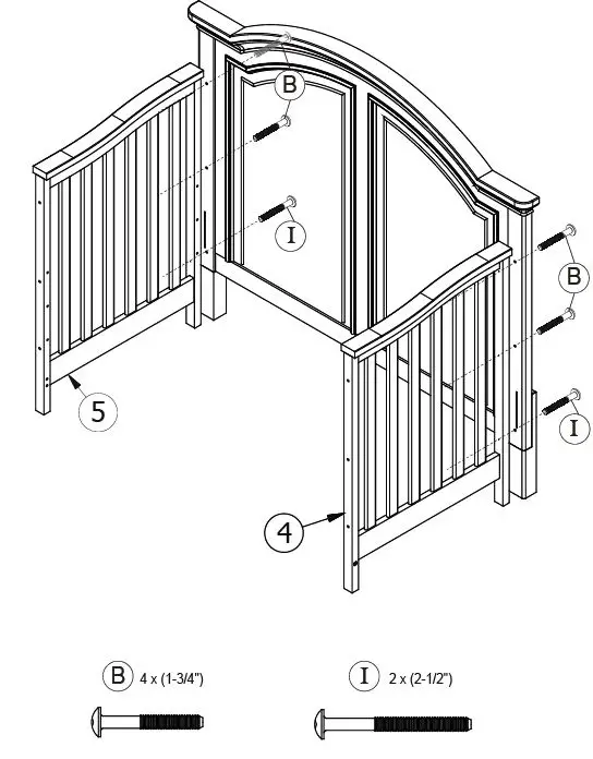 evolur-905-5-In-1-Convertible-crib-Aged-White-fig-4