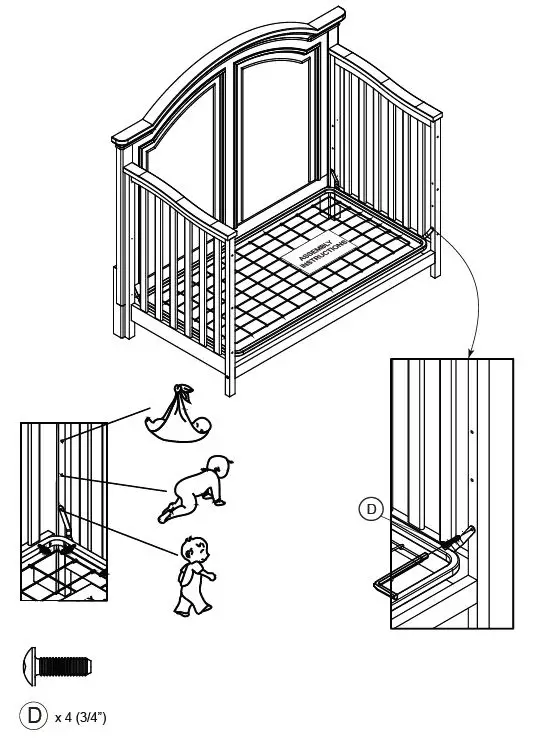 evolur-905-5-In-1-Convertible-crib-Aged-White-fig-6