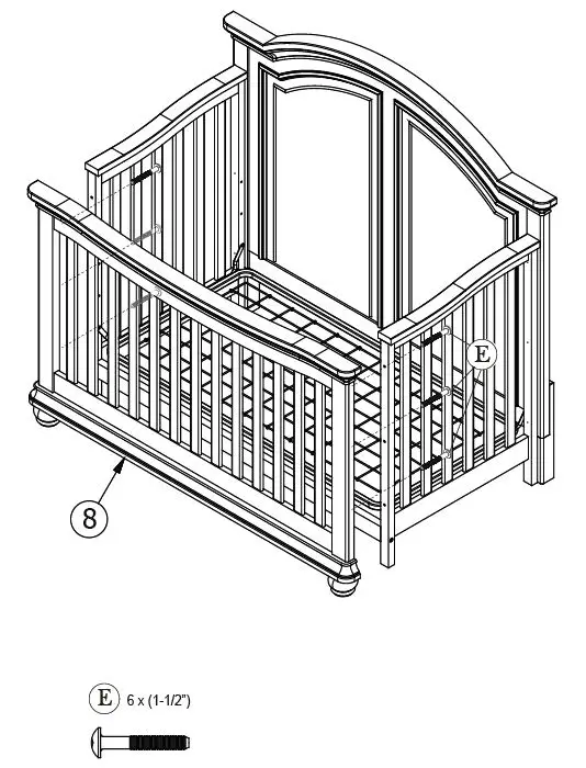 evolur-905-5-In-1-Convertible-crib-Aged-White-fig-7