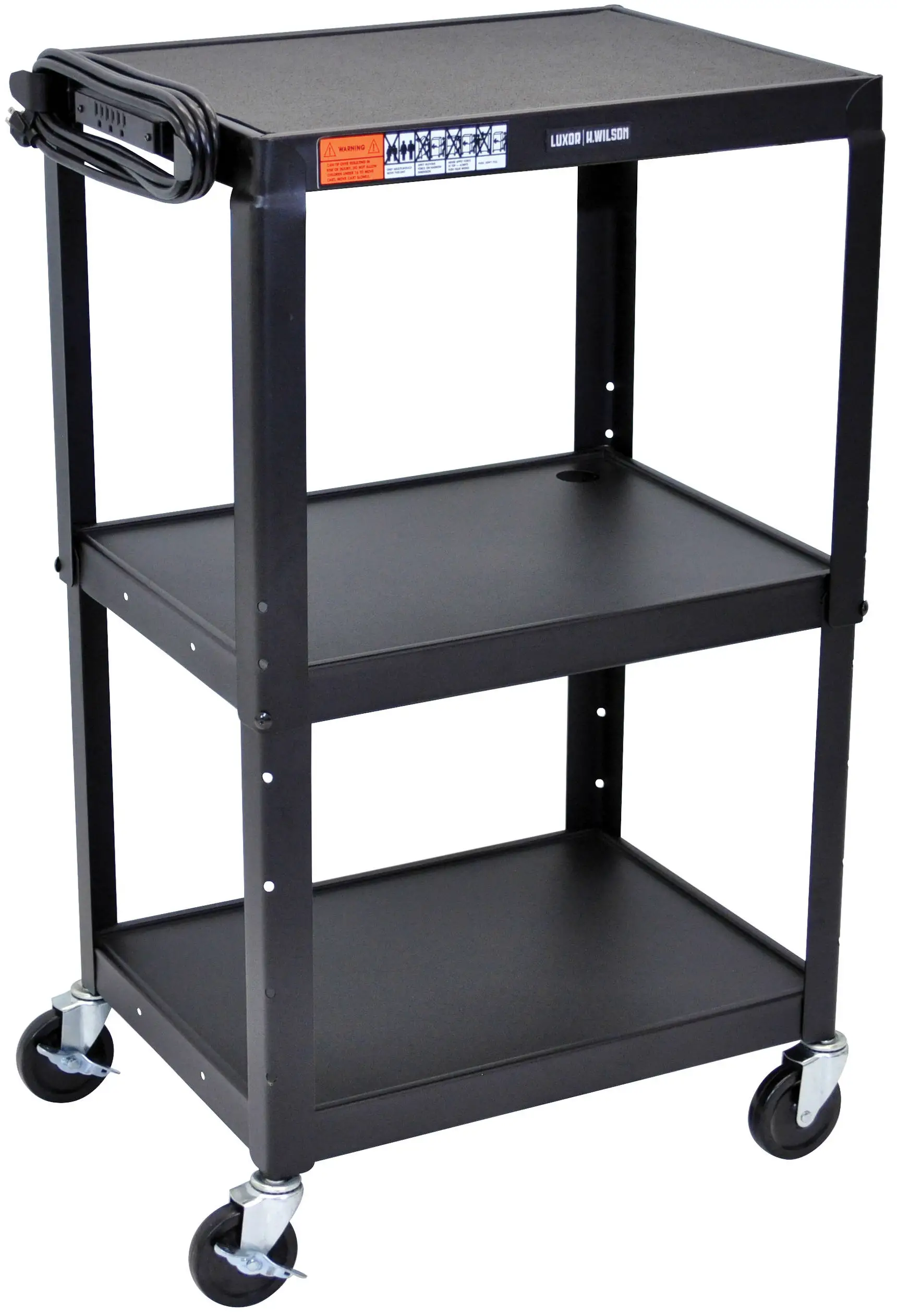 LUXOR-AVJ42-Adjustable-Height-Metal-Cart-product