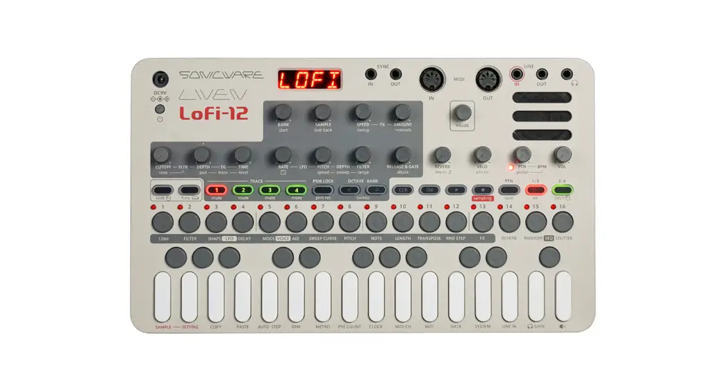 Sonicware Lofi-12 Retro Sampler Groovebox User Manual