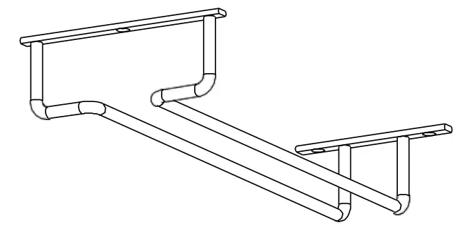 Style Selections 45904CHLLG 4 51 in W x 1 61 in H 1 Tier Under shelf Metal Stemware Holder - Fig