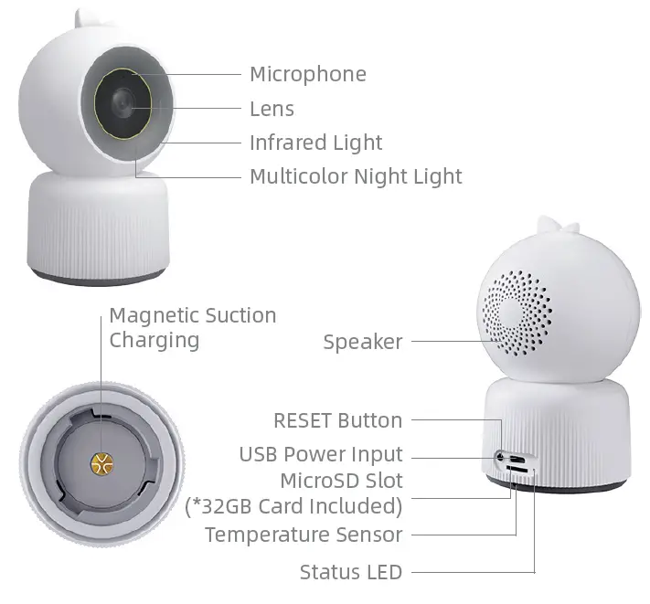 Cheego Orange Series Smart Baby Monitor 2