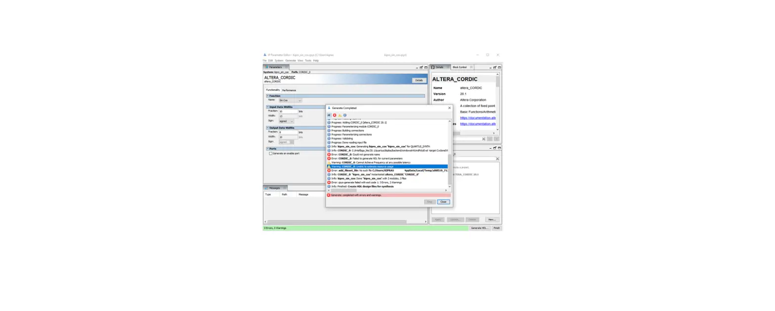 Intel Altera_cordic Ip Core User Guide Intel Altera_cordic Ip Core User Guide