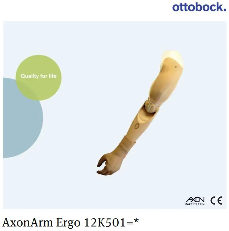 ottobock AxonArm Ergo 12K501 Instruction Manual