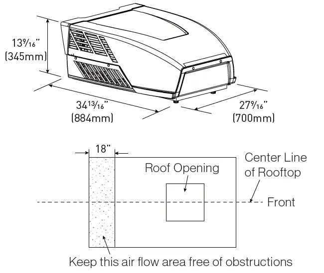 FURRION-CHILL-FACR13HESA-Rooftop-Air-Conditioner-with-Manual-Control-FIG-3