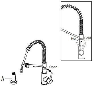 Kraus KFF-1610 Single Handle Filtration Kitchen Faucet-5