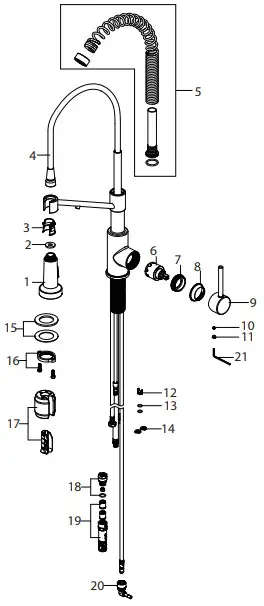 Kraus KFF-1610 Single Handle Filtration Kitchen Faucet-7