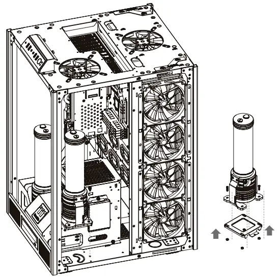 thermaltake CA-1H1-00F1WN-00 The Tower 900 E-ATX Full Tower Super Gaming Computer Case - 012