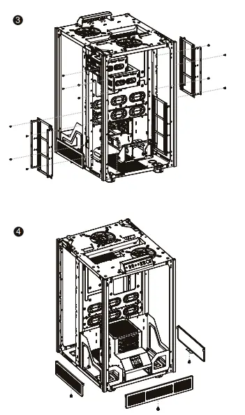 thermaltake CA-1H1-00F1WN-00 The Tower 900 E-ATX Full Tower Super Gaming Computer Case - 02