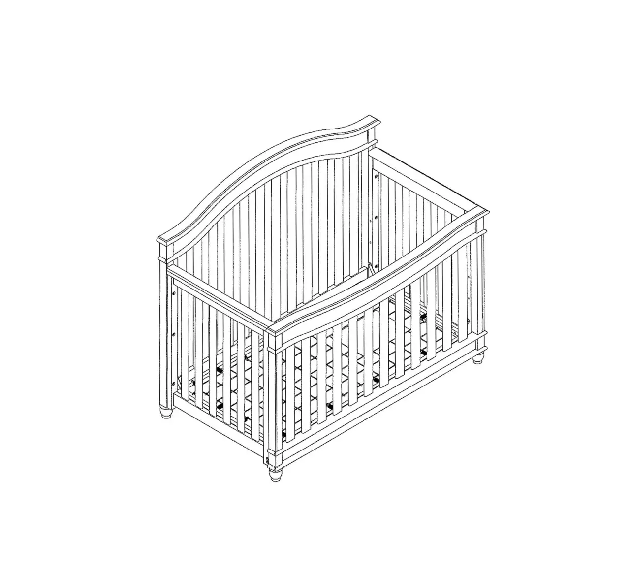 Evolur 801 Hampton Crib Instruction Manual