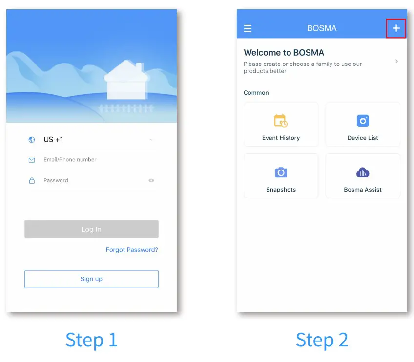 Bosma XC 360 Degree Indoor Home Security Smart Camera-Step1,2