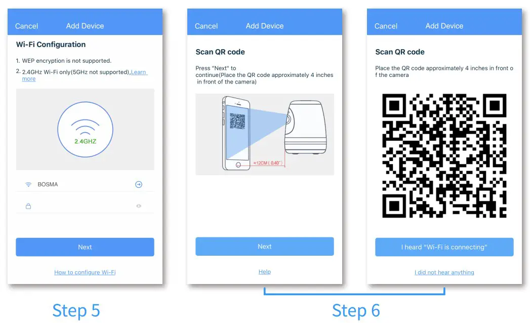 Bosma XC 360 Degree Indoor Home Security Smart Camera-Step5,6