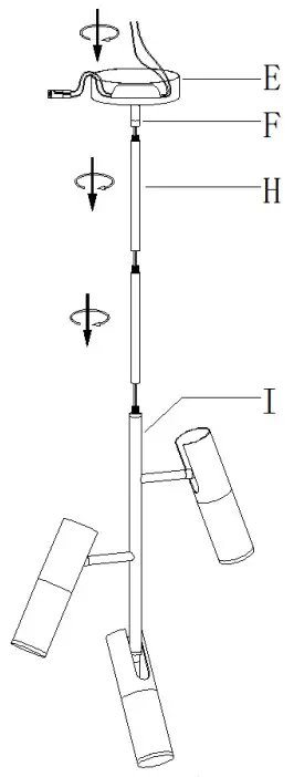 ZEVNI L3QAJUE3W4435SY7 Contemporary LED Chandelier - desired hanging