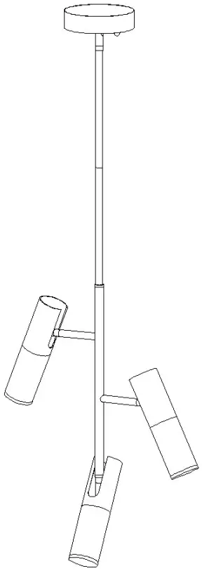 ZEVNI L3QAJUE3W4435SY7 Contemporary LED Chandelier