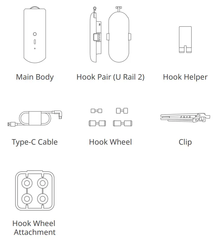 SwitchBot Curtain U Rail 2 - fig 1