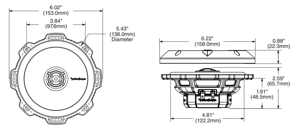 Rockford-Fosgate-P132-Punch-3.50-Inch-2-Way-Full-Range-Speaker-fig-3