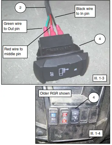 KOLPIN OUTDOORS 25-9605 Polaris Ranger 6000 lb Synthetic Rope Winch - 5