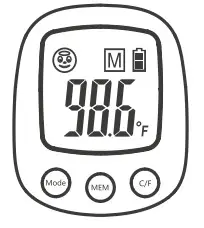 eZthings HW-F7 Non-Contact Forehead Thermometer - Function