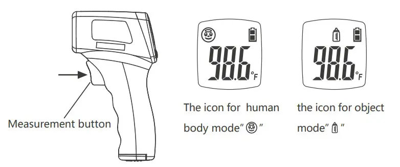 eZthings HW-F7 Non-Contact Forehead Thermometer - operate3