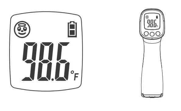 eZthings HW-F7 Non-Contact Forehead Thermometer - operate4