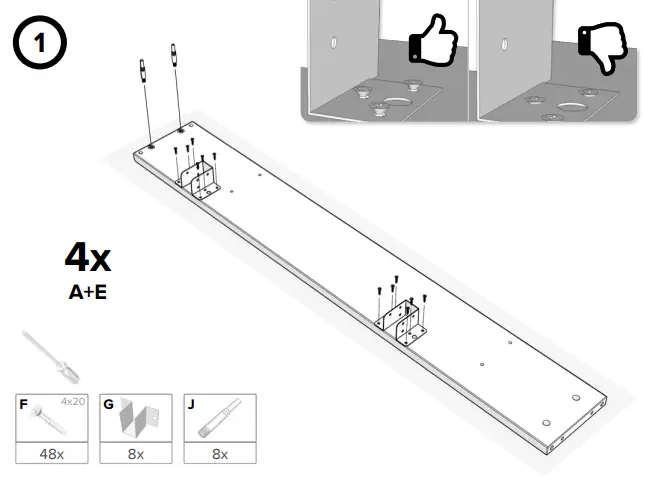 ekomia-240x200cm-Solid-Wood-Family-Bed-Instruction-FIG-3