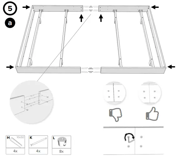 ekomia-240x200cm-Solid-Wood-Family-Bed-Instruction-FIG-6