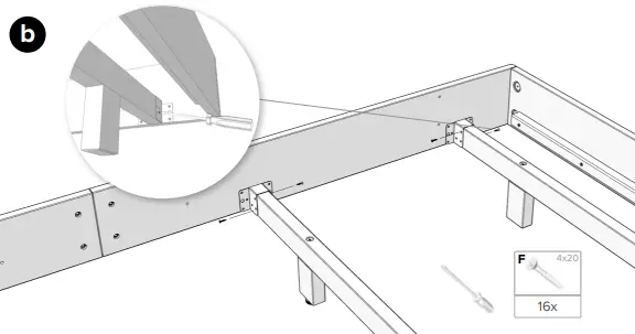 ekomia-240x200cm-Solid-Wood-Family-Bed-Instruction-FIG-7