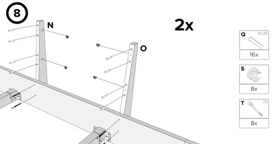 ekomia-240x200cm-Solid-Wood-Family-Bed-Instruction-FIG-9