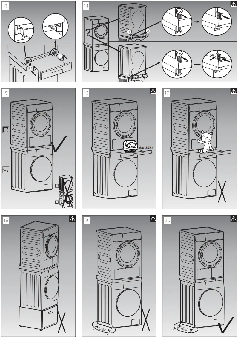 SUMMIT LWSTACKKIT Washer Dryer Stacking Kit - Figure 2