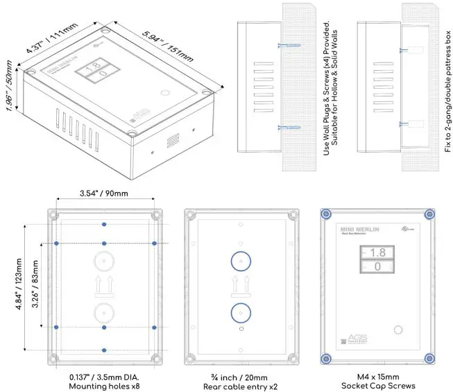 AGS CH4CO Mini Merlin Dual Gas Detector-fig3