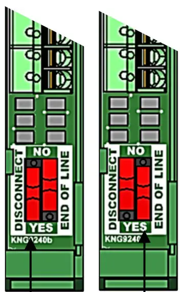CONNECTING USING THE EXTINGUISHER TERMINAL BOARD (ETB)