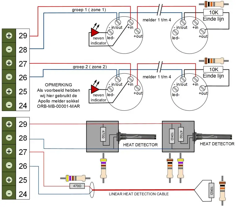 NANO FIRE DETECTOR AND WIRING OPTIONS