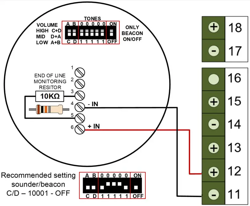 NANO EXTERNAL VTB-EM SOUNDER & BEACON WIRING OPTIONS