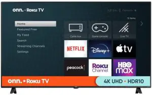 onn 100012587 5" Class 4K UHD (2160p) LED Roku Smart TV