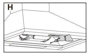 CHEF CRC612SB 60cm Canopy Rangehoods - Recommended installation sequence 2