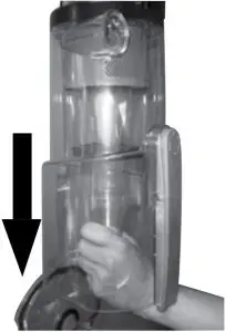 Cleaning the inner cyclone