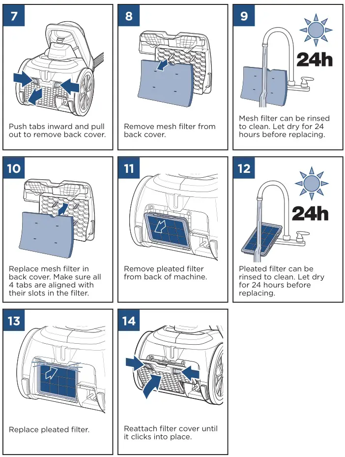 Bissell 2230 Pet Hair Eraser - Cleaning the Filters 2