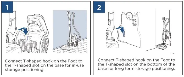 Bissell 2230 Pet Hair Eraser - Storing the Vacuum