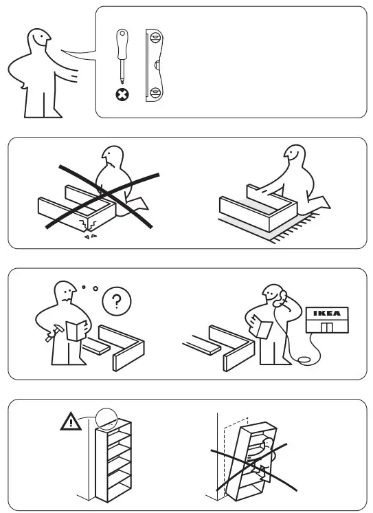 IKEA 204.885.04 Hyllis Regal Drinnen Draussen -WARNING