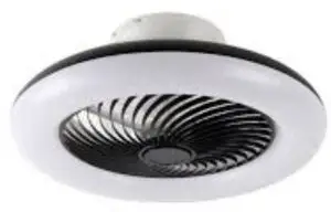 QAZQA 103506 Clima CL Black Ceiling Fan