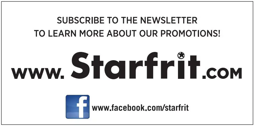 Starfrit 024601 Electric Air Fryer Instruction Manual - Subscribe to the newsletter