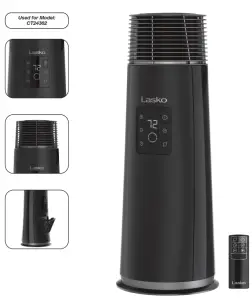 Lasko CT24362 Full-Circle Warmth Ceramic Heater with Remote Control