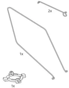 IKEA STRALA 70cm Lamp Shade Lace - fig2