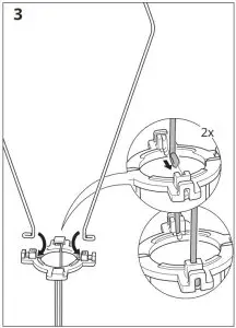 IKEA STRALA 70cm Lamp Shade Lace - fig5