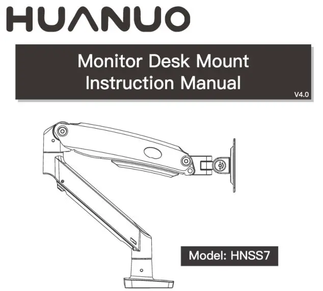 HUANUO Monitor Desk Mount Instruction Manual