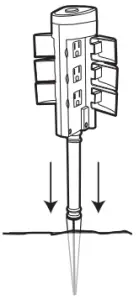 FEIT Electric PLUG Smart WiFi Yard Stake -outdoor Smart Wi-Fi 1