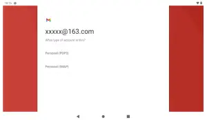 Configuring an Email account