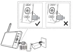 Connect the baby monitor fig 1